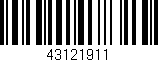 Código de barras (EAN, GTIN, SKU, ISBN): '43121911'