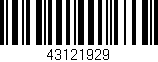 Código de barras (EAN, GTIN, SKU, ISBN): '43121929'