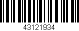 Código de barras (EAN, GTIN, SKU, ISBN): '43121934'