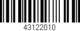 Código de barras (EAN, GTIN, SKU, ISBN): '43122010'