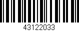 Código de barras (EAN, GTIN, SKU, ISBN): '43122033'