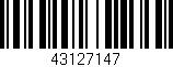 Código de barras (EAN, GTIN, SKU, ISBN): '43127147'
