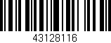 Código de barras (EAN, GTIN, SKU, ISBN): '43128116'