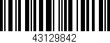 Código de barras (EAN, GTIN, SKU, ISBN): '43129842'