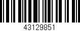 Código de barras (EAN, GTIN, SKU, ISBN): '43129851'