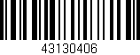 Código de barras (EAN, GTIN, SKU, ISBN): '43130406'