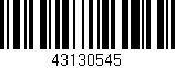 Código de barras (EAN, GTIN, SKU, ISBN): '43130545'