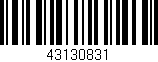 Código de barras (EAN, GTIN, SKU, ISBN): '43130831'