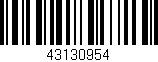 Código de barras (EAN, GTIN, SKU, ISBN): '43130954'