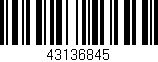 Código de barras (EAN, GTIN, SKU, ISBN): '43136845'