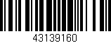 Código de barras (EAN, GTIN, SKU, ISBN): '43139160'