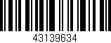 Código de barras (EAN, GTIN, SKU, ISBN): '43139634'