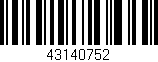 Código de barras (EAN, GTIN, SKU, ISBN): '43140752'
