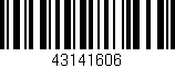 Código de barras (EAN, GTIN, SKU, ISBN): '43141606'