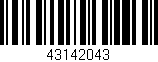 Código de barras (EAN, GTIN, SKU, ISBN): '43142043'