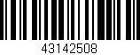 Código de barras (EAN, GTIN, SKU, ISBN): '43142508'