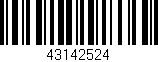 Código de barras (EAN, GTIN, SKU, ISBN): '43142524'