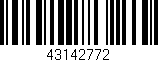 Código de barras (EAN, GTIN, SKU, ISBN): '43142772'