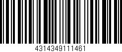 Código de barras (EAN, GTIN, SKU, ISBN): '4314349111461'