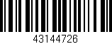 Código de barras (EAN, GTIN, SKU, ISBN): '43144726'