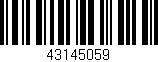 Código de barras (EAN, GTIN, SKU, ISBN): '43145059'