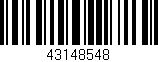 Código de barras (EAN, GTIN, SKU, ISBN): '43148548'