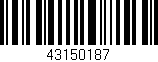 Código de barras (EAN, GTIN, SKU, ISBN): '43150187'