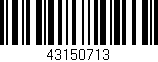 Código de barras (EAN, GTIN, SKU, ISBN): '43150713'