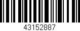 Código de barras (EAN, GTIN, SKU, ISBN): '43152887'