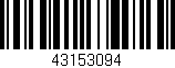 Código de barras (EAN, GTIN, SKU, ISBN): '43153094'