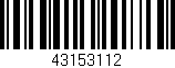 Código de barras (EAN, GTIN, SKU, ISBN): '43153112'