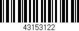 Código de barras (EAN, GTIN, SKU, ISBN): '43153122'