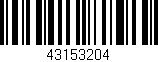 Código de barras (EAN, GTIN, SKU, ISBN): '43153204'