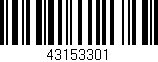 Código de barras (EAN, GTIN, SKU, ISBN): '43153301'