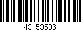 Código de barras (EAN, GTIN, SKU, ISBN): '43153536'