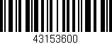 Código de barras (EAN, GTIN, SKU, ISBN): '43153600'