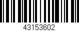 Código de barras (EAN, GTIN, SKU, ISBN): '43153602'