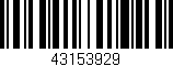 Código de barras (EAN, GTIN, SKU, ISBN): '43153929'
