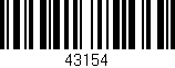 Código de barras (EAN, GTIN, SKU, ISBN): '43154'