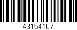 Código de barras (EAN, GTIN, SKU, ISBN): '43154107'