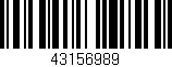 Código de barras (EAN, GTIN, SKU, ISBN): '43156989'
