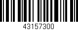 Código de barras (EAN, GTIN, SKU, ISBN): '43157300'