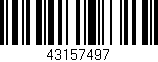 Código de barras (EAN, GTIN, SKU, ISBN): '43157497'