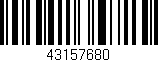 Código de barras (EAN, GTIN, SKU, ISBN): '43157680'