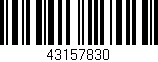 Código de barras (EAN, GTIN, SKU, ISBN): '43157830'