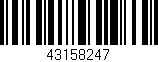 Código de barras (EAN, GTIN, SKU, ISBN): '43158247'