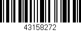 Código de barras (EAN, GTIN, SKU, ISBN): '43158272'