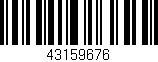Código de barras (EAN, GTIN, SKU, ISBN): '43159676'