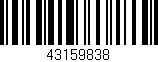 Código de barras (EAN, GTIN, SKU, ISBN): '43159838'