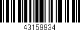 Código de barras (EAN, GTIN, SKU, ISBN): '43159934'